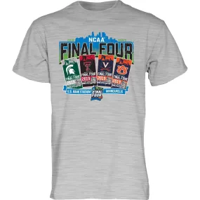 2019 NCAA Final Four Team Logos March Madness Minneapolis Ticket T-Shirt