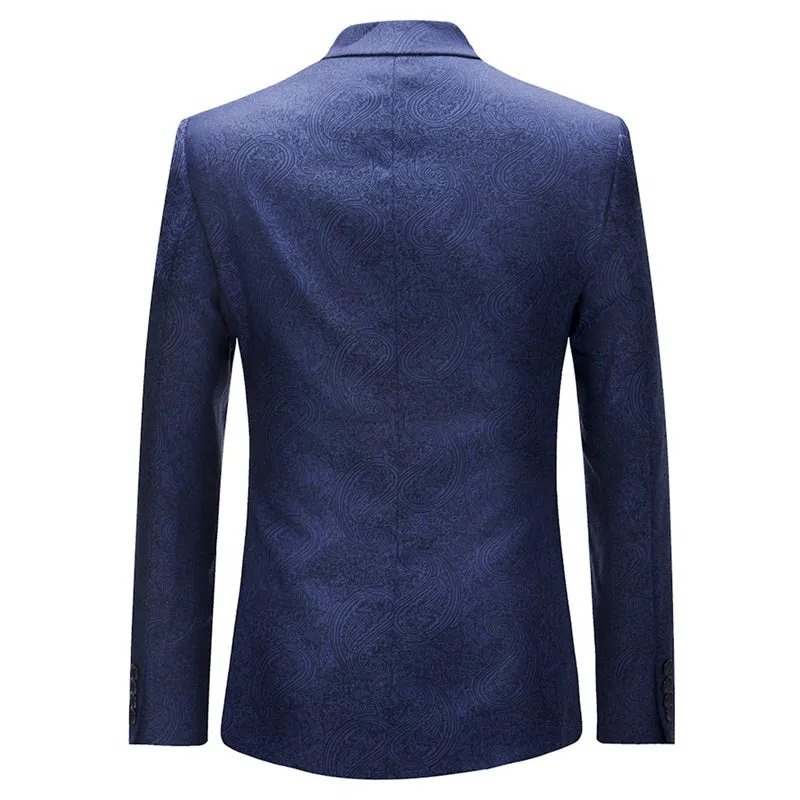 3-Piece Slim Fit Dress Suit Navy