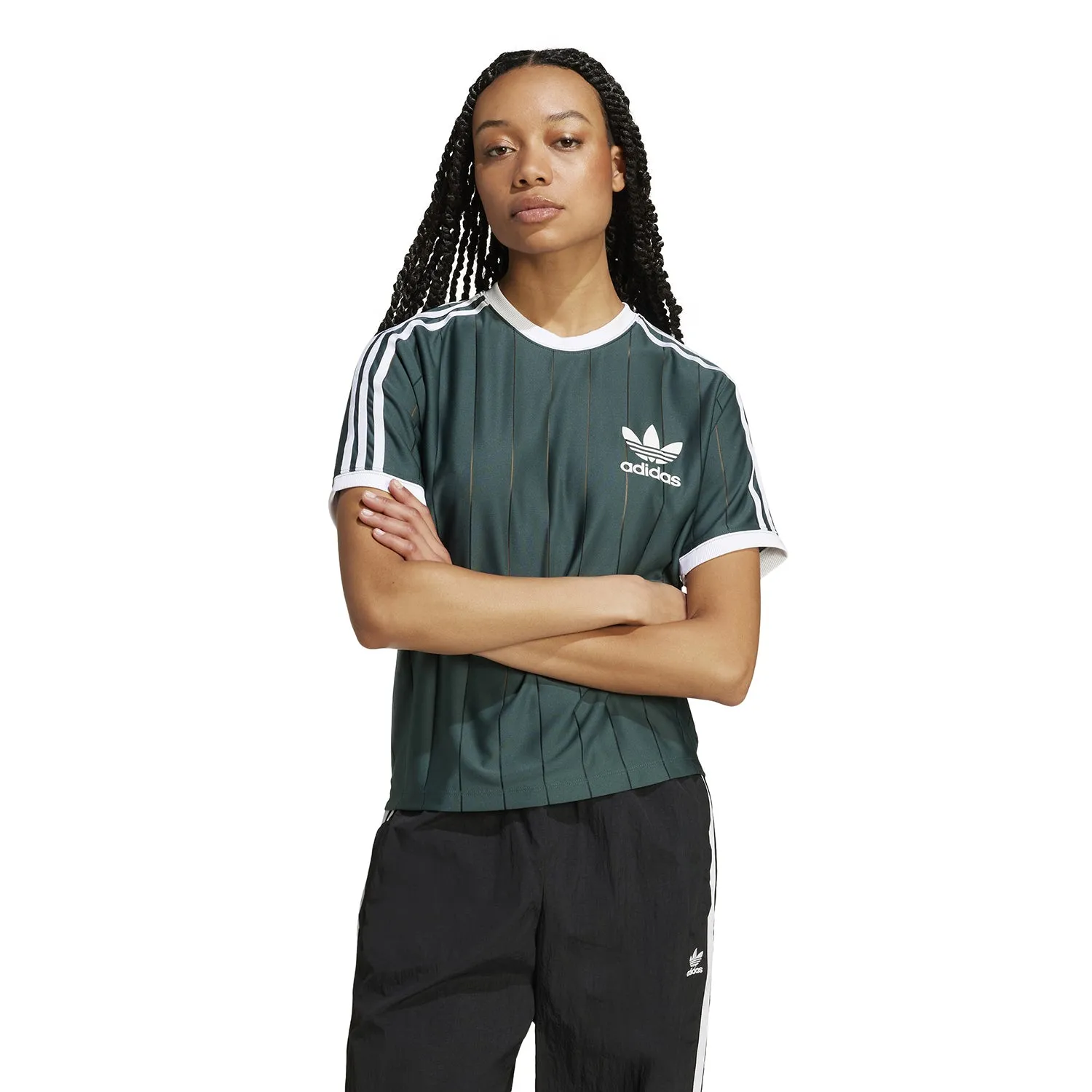 3 Stripe Pinstripe Tee - Womens