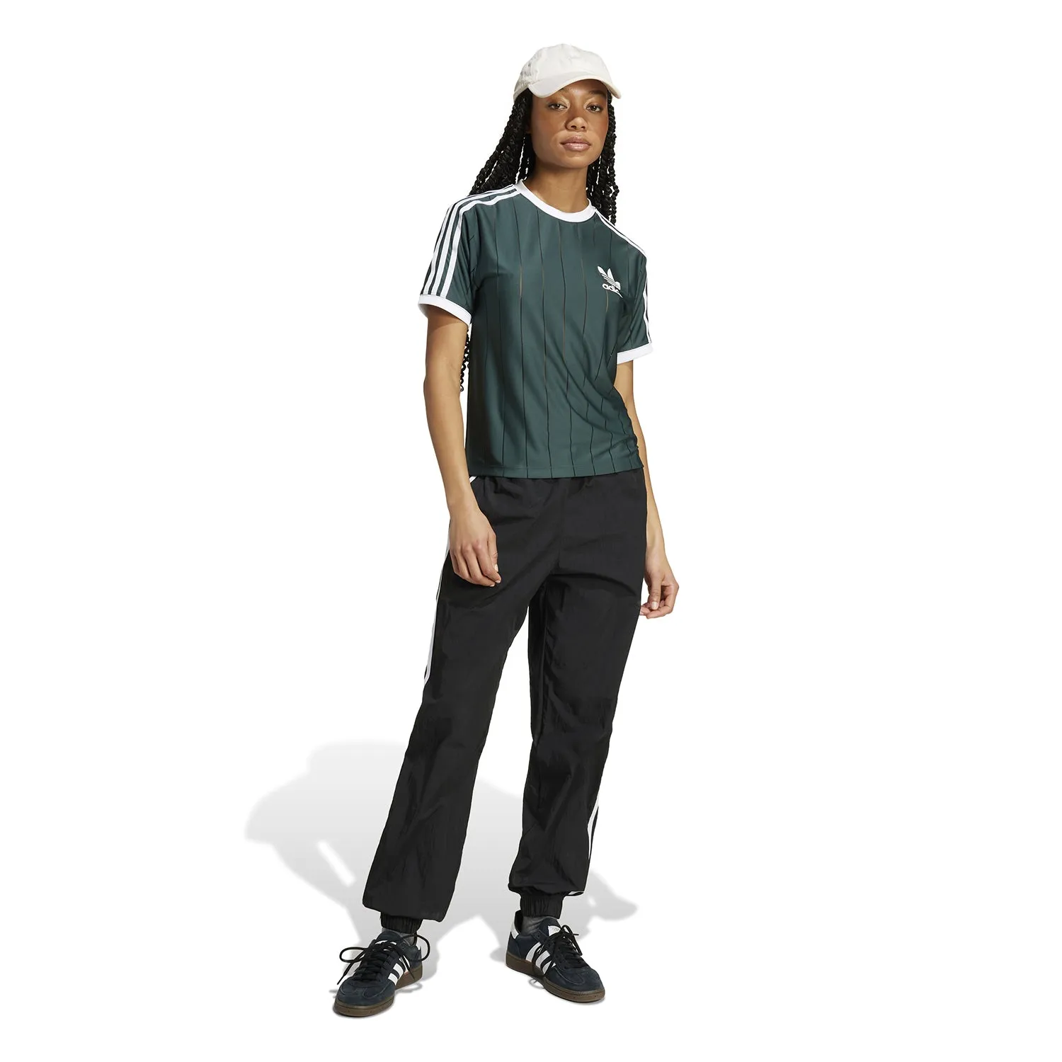 3 Stripe Pinstripe Tee - Womens