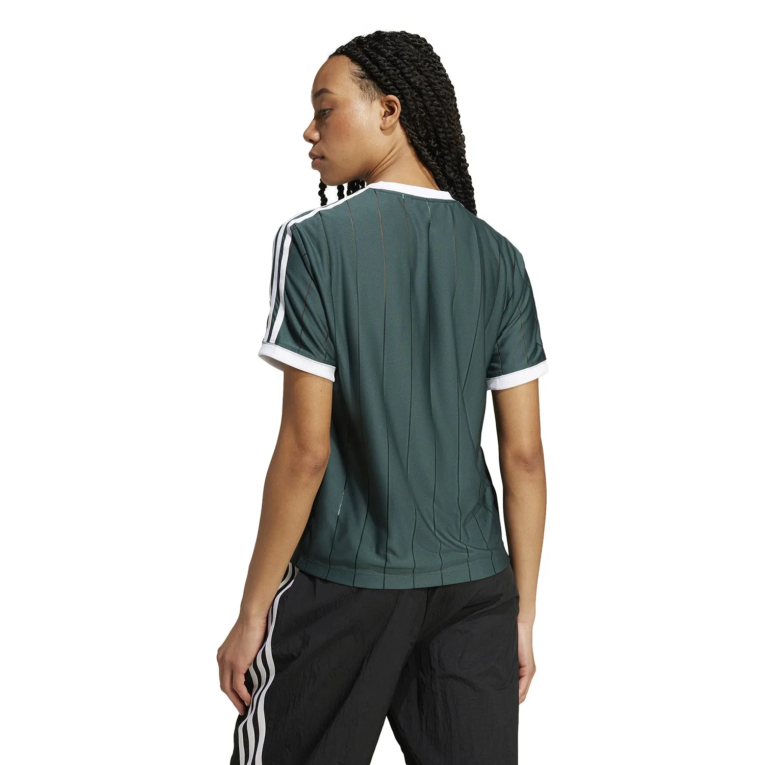 3 Stripe Pinstripe Tee - Womens