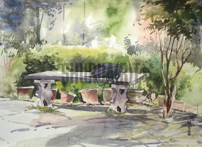 A Bench in a Park