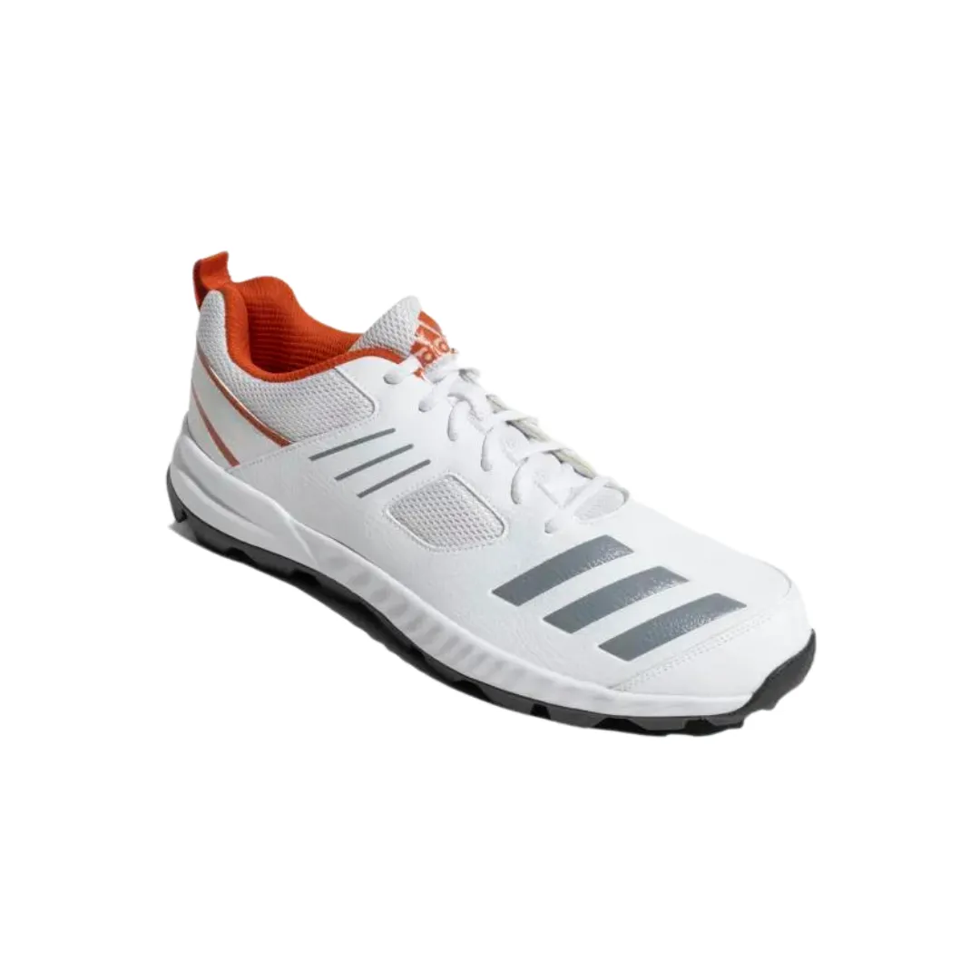 Adidas Crihase 23 Men's Cricket Shoes - Cloud White/Dove Grey/Preloved Red