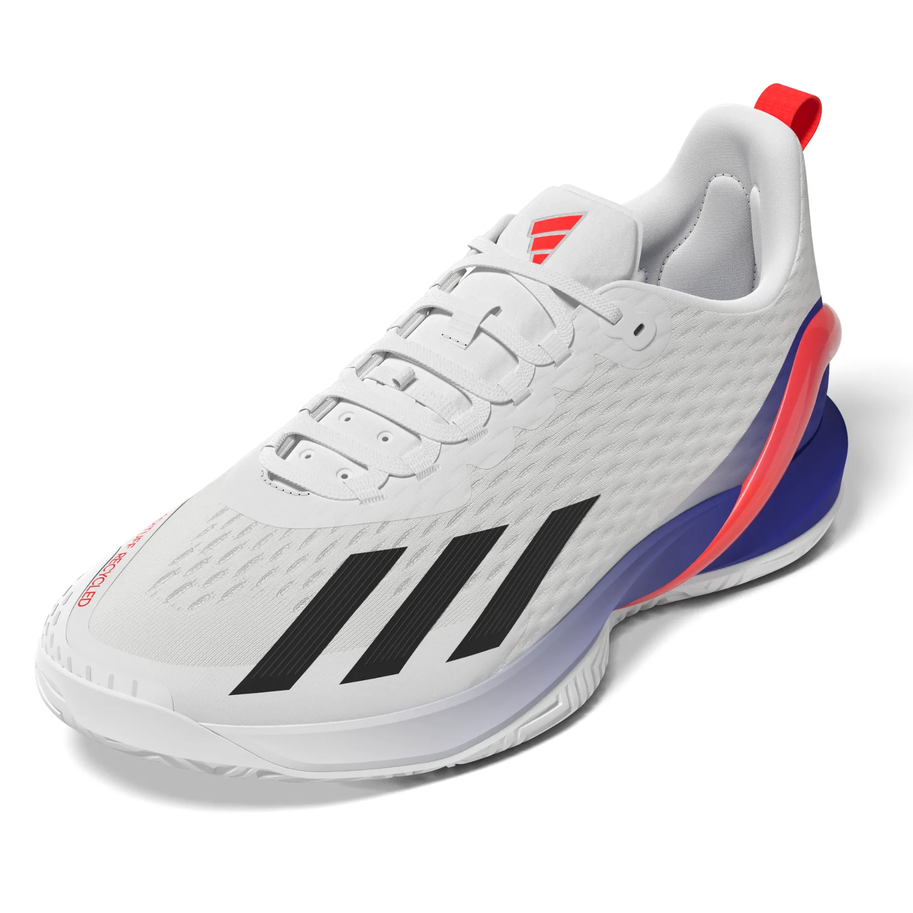 Adidas Performance Adizero Cybersonic Men  Tennis Shoes- Ftw White/Core Black/Solar Red