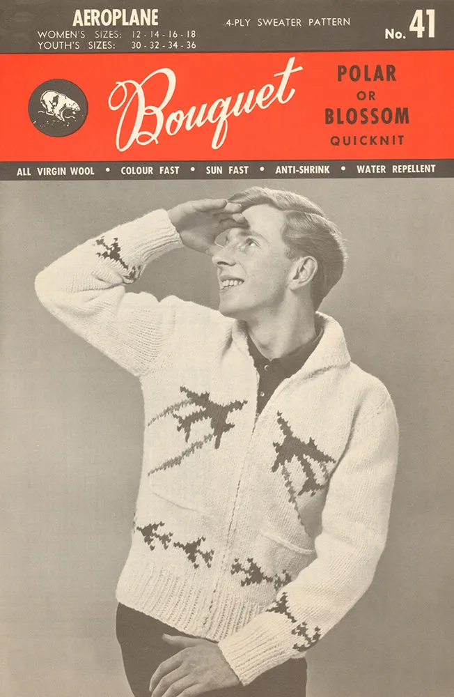 Aeroplane Cardigan Pattern