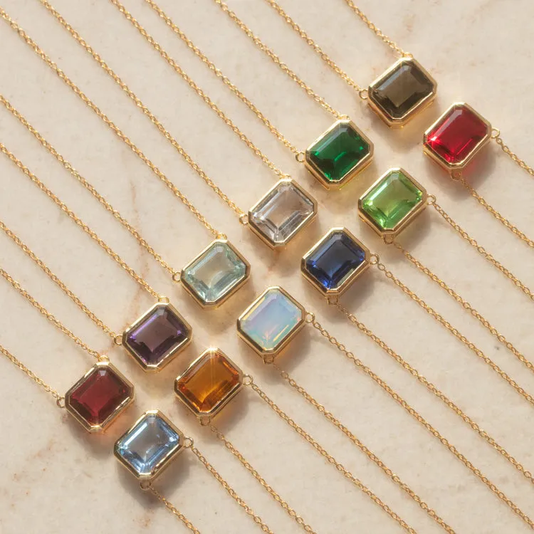 Around the Sun Birthstone Necklace