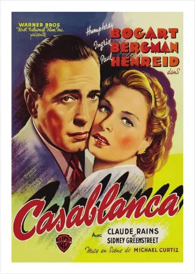 Bogart  from Casablanca Movie - Poster