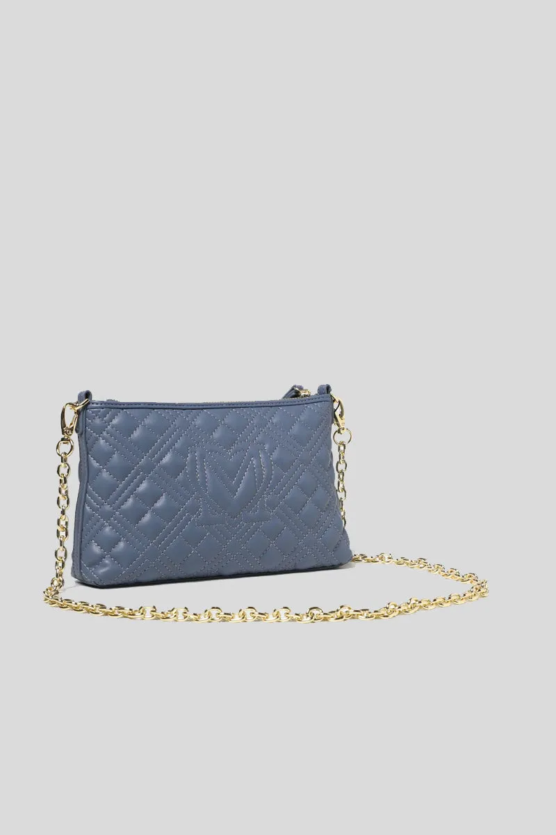 Borsa Quilted Pu - Denim