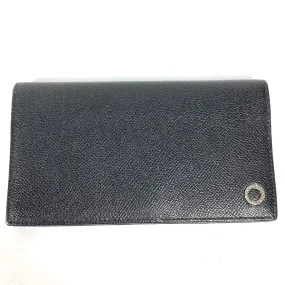 BVLGARI Long Wallet Purse leather black Long wallet Bulgari Bulgari mens Used Authentic