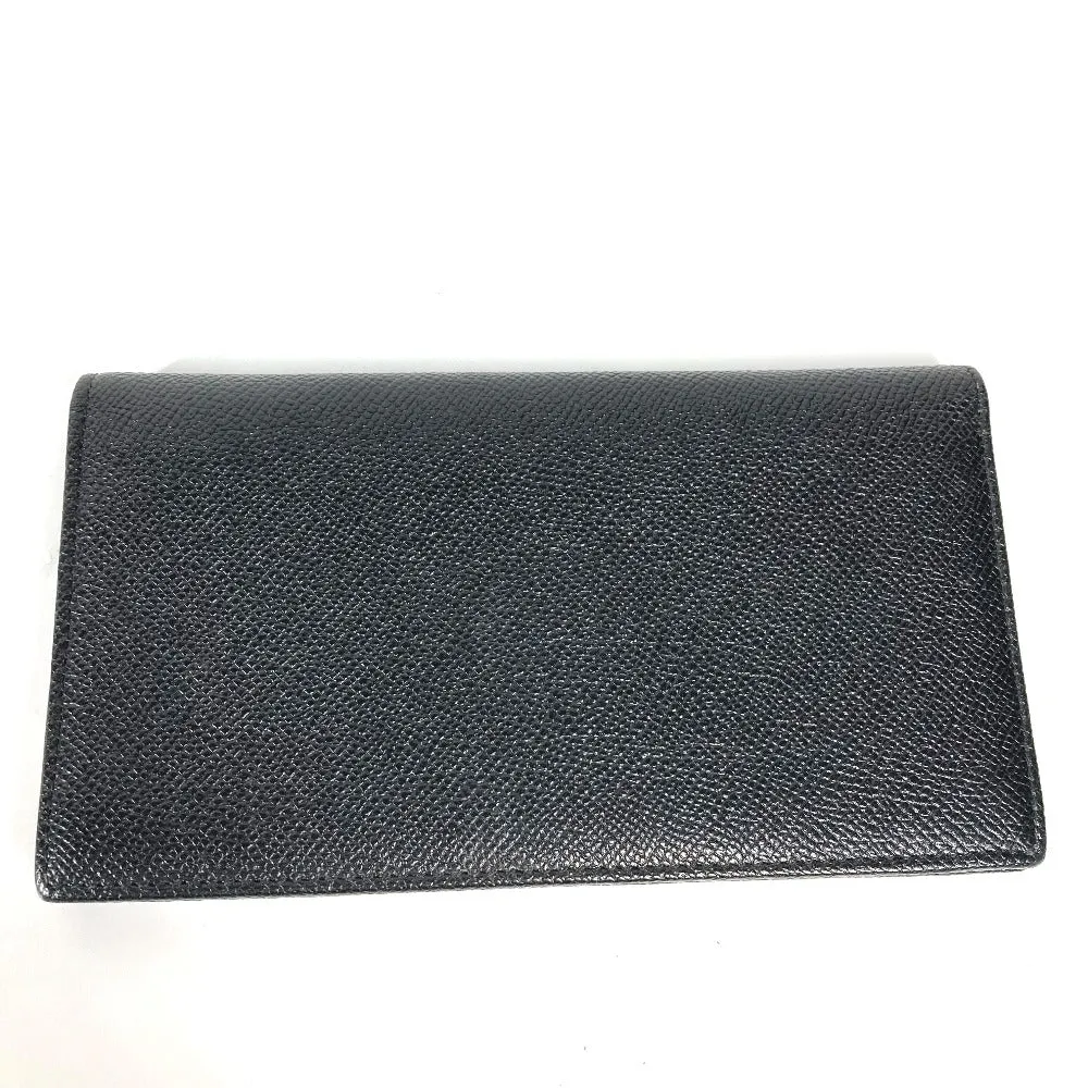 BVLGARI Long Wallet Purse leather black Long wallet Bulgari Bulgari mens Used Authentic