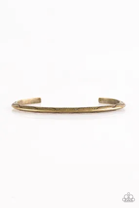 Desert Charmer Brass Cuff Bracelet - Paparazzi Accessories