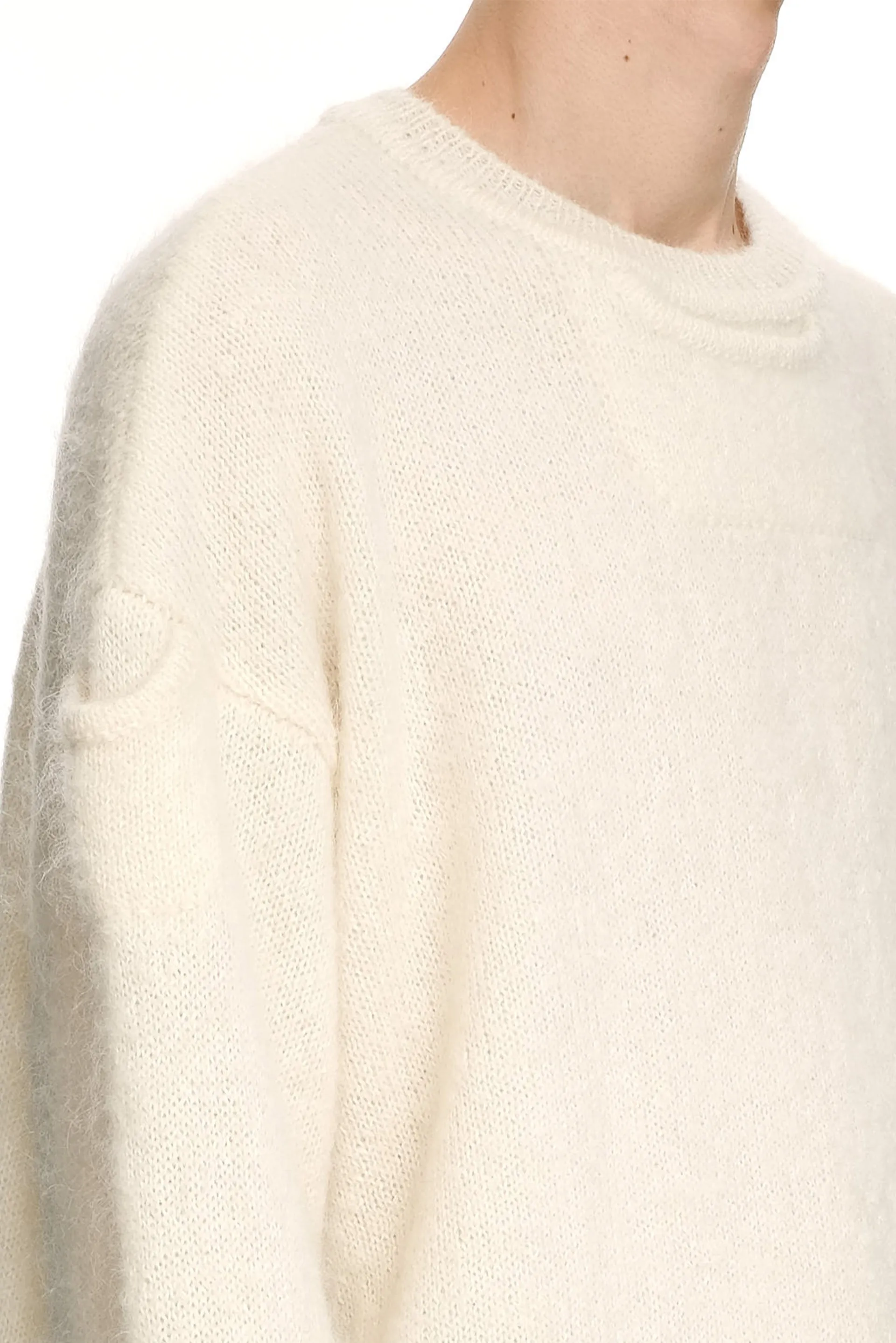 Dip Knitted Sweater Ivory