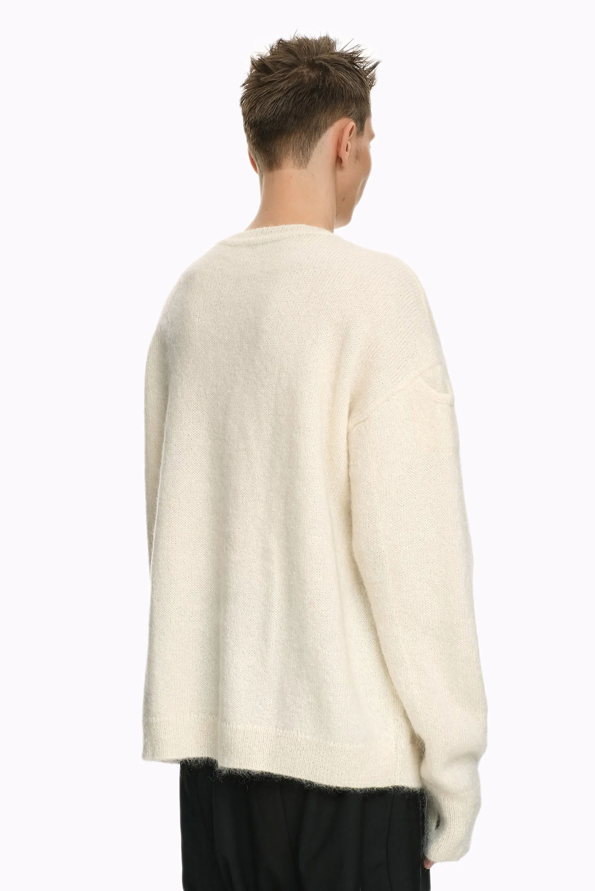 Dip Knitted Sweater Ivory