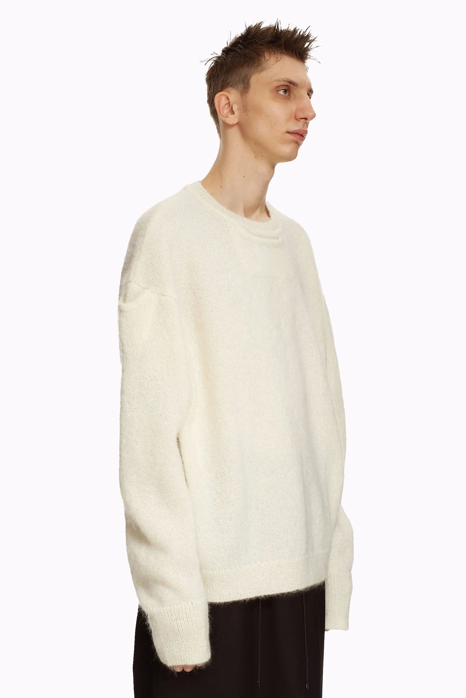 Dip Knitted Sweater Ivory