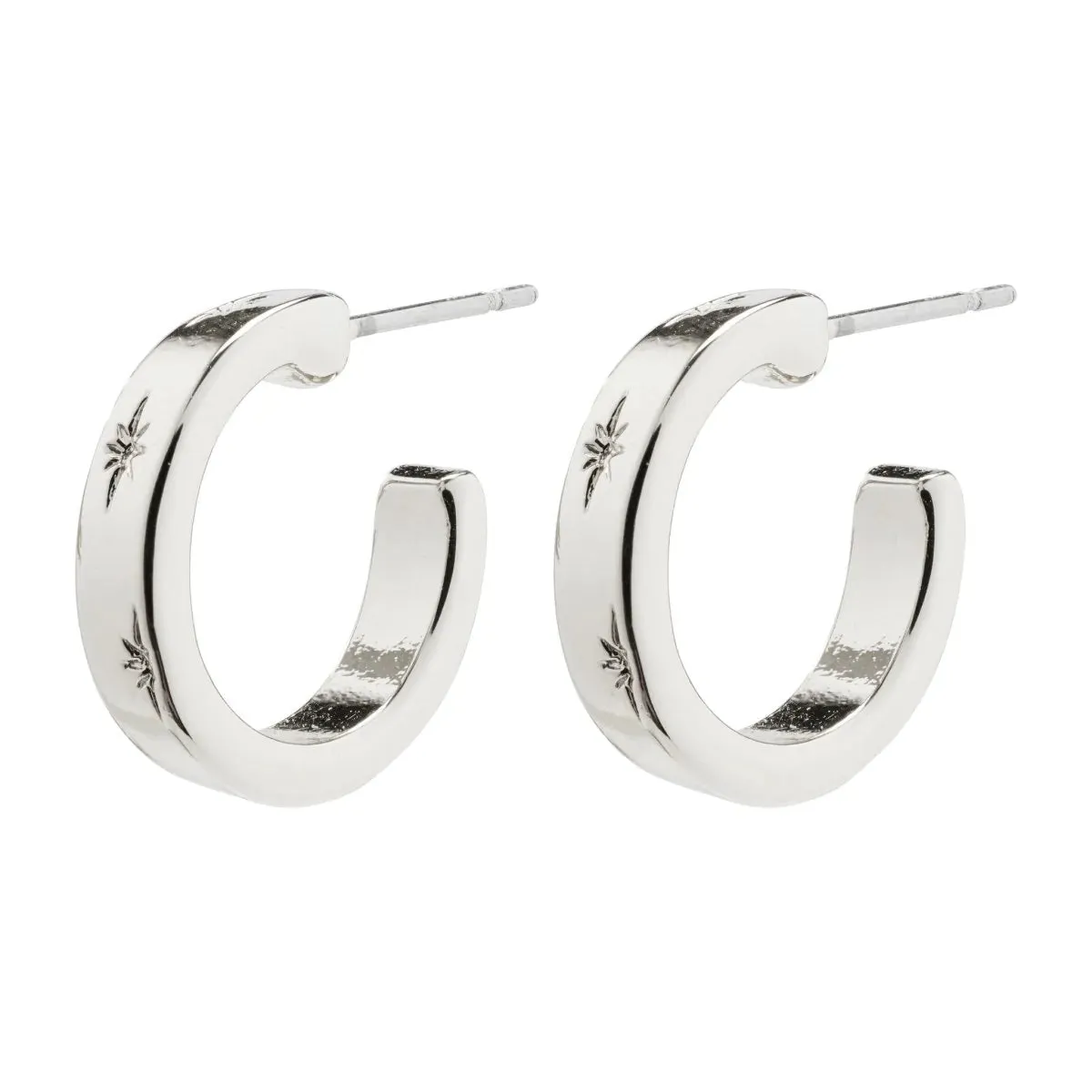 Efia Silver Plated Hoops