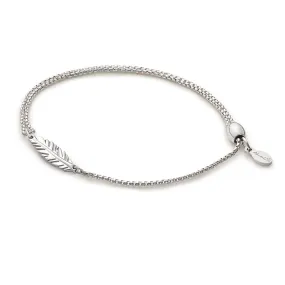 Feather Pull Chain Bracelet