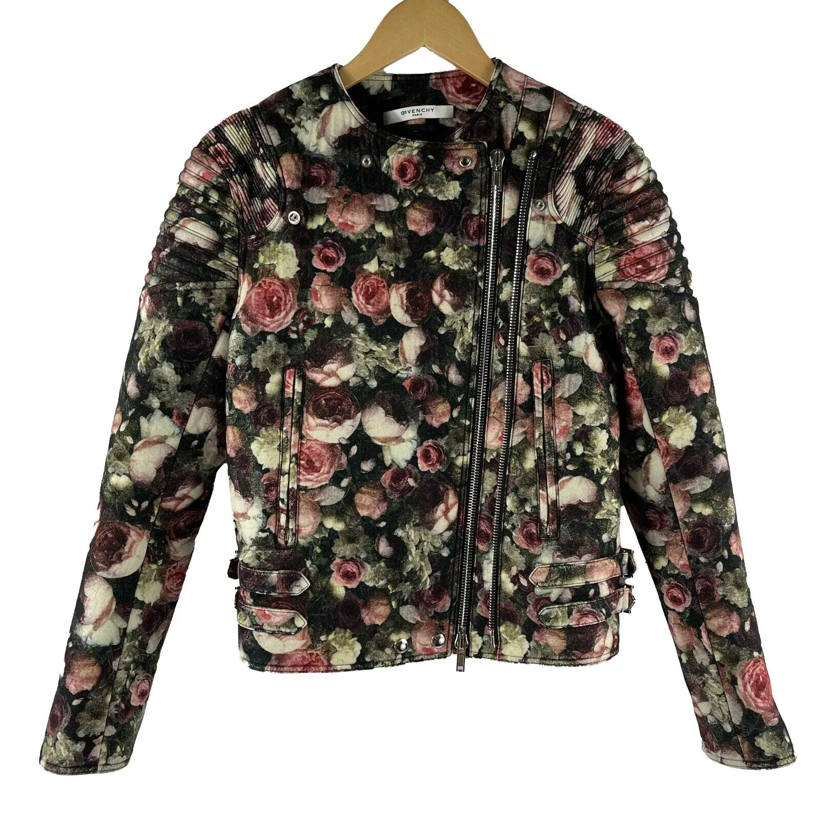 Givenchy - Pristine - Floral Wool Bomber / Silver Hardware - 36 - US S - Jacket