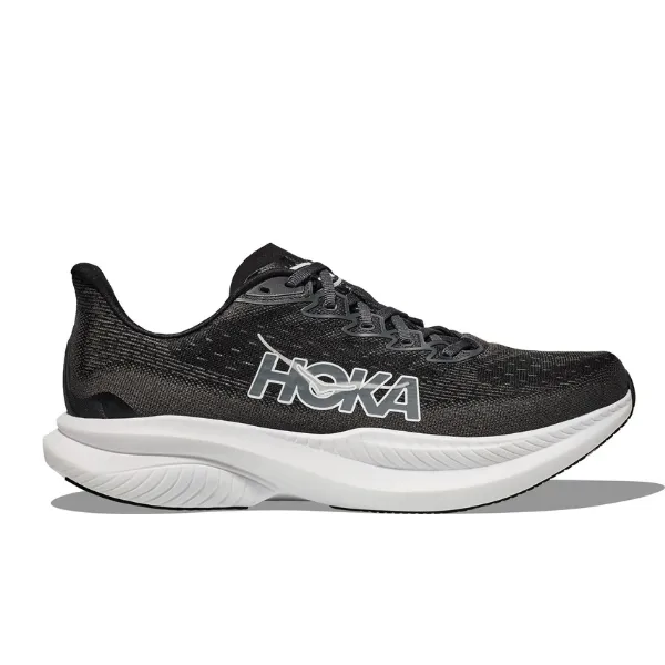 HOKA Men's Mach 6 (Medium Width) Black/White