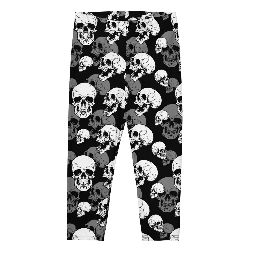 Infinite Skulls Capri Leggings