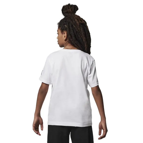 Jordan short sleeve t-shirt with Jumpman print for boys Watercolor 95C900-001 white