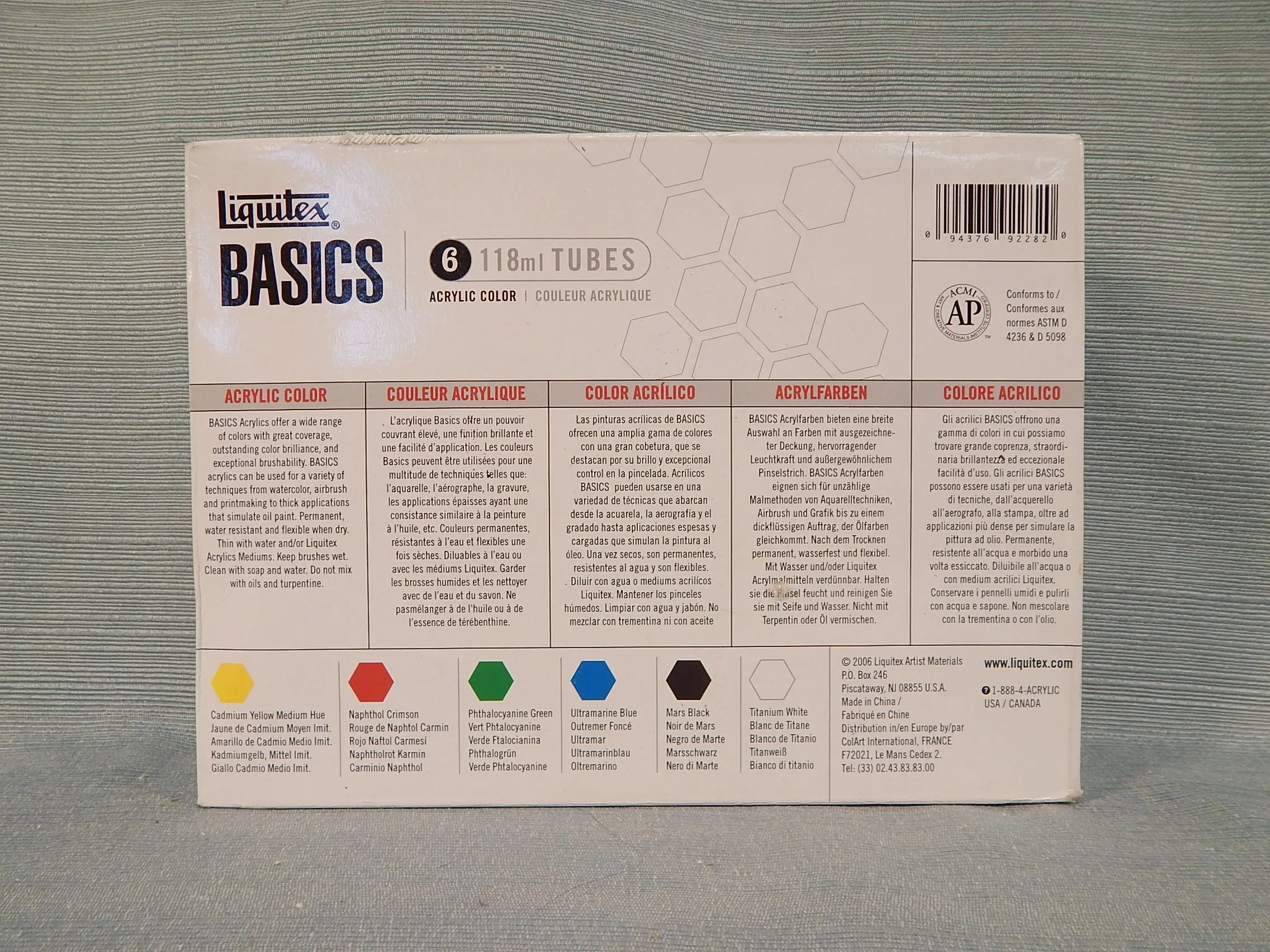 Liquitex Basics Acrylic Color Set - Brand New!