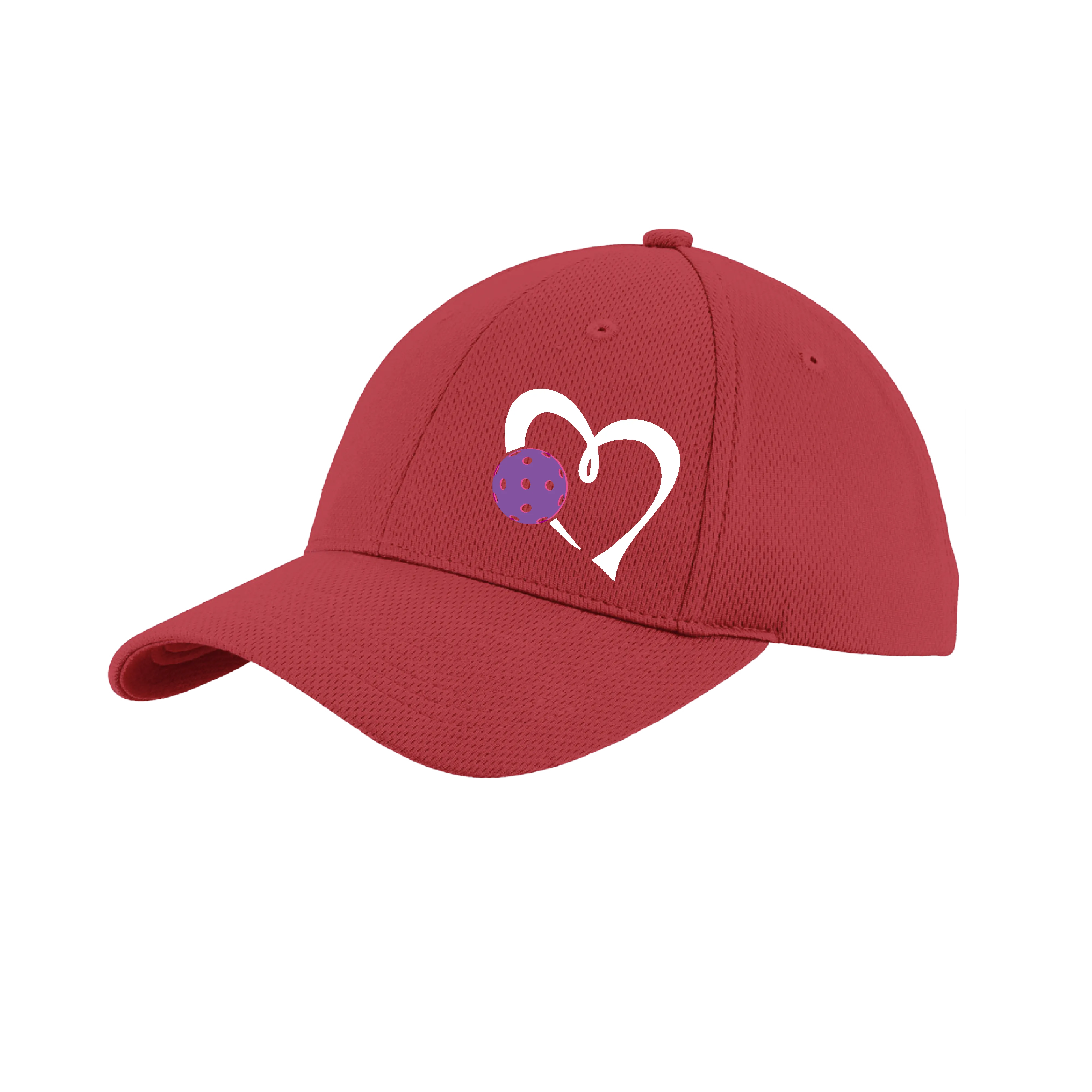 Love Pickleball (Purple) Customizable | Pickleball Hat | Moisture-Wicking 100% Polyester