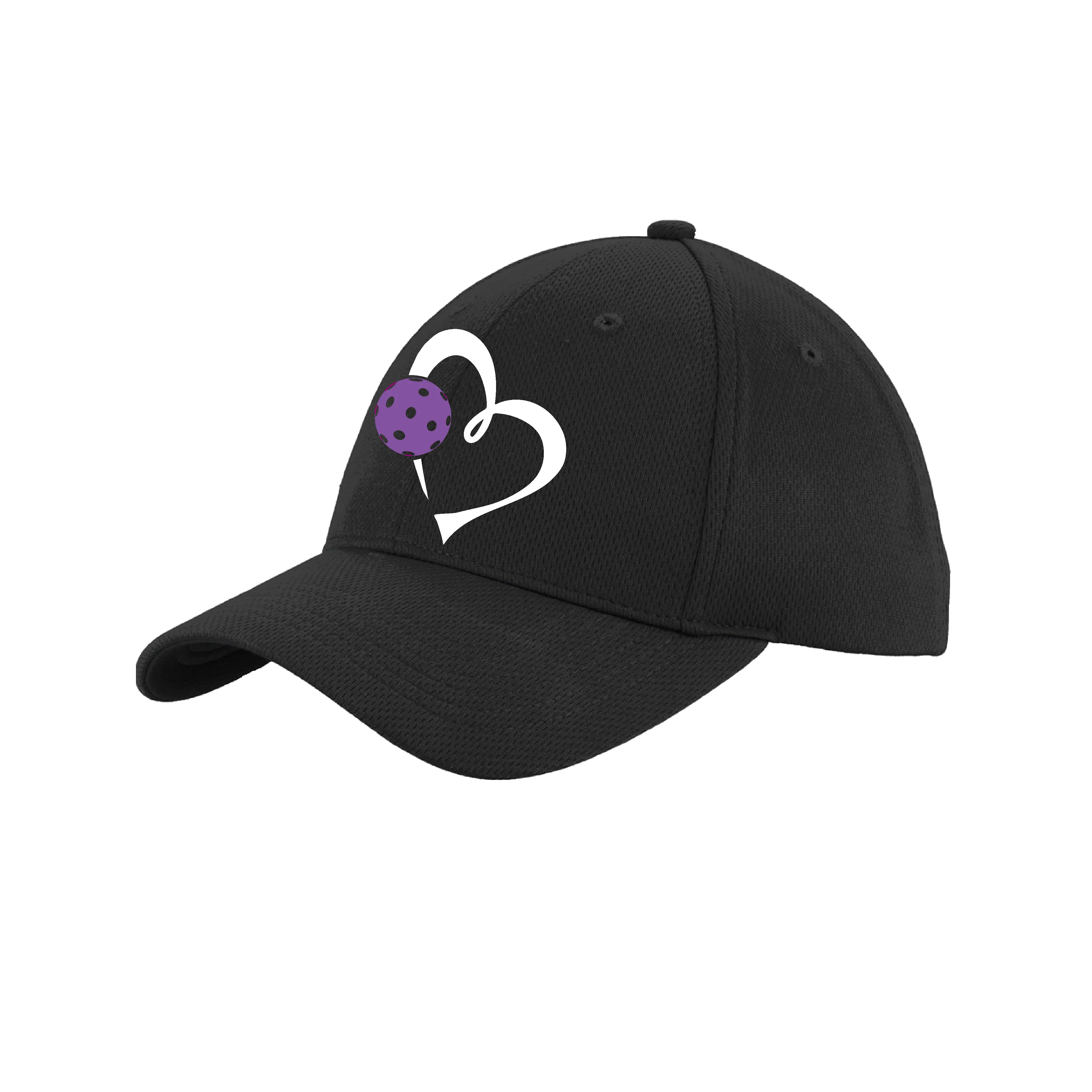 Love Pickleball (Purple) Customizable | Pickleball Hat | Moisture-Wicking 100% Polyester