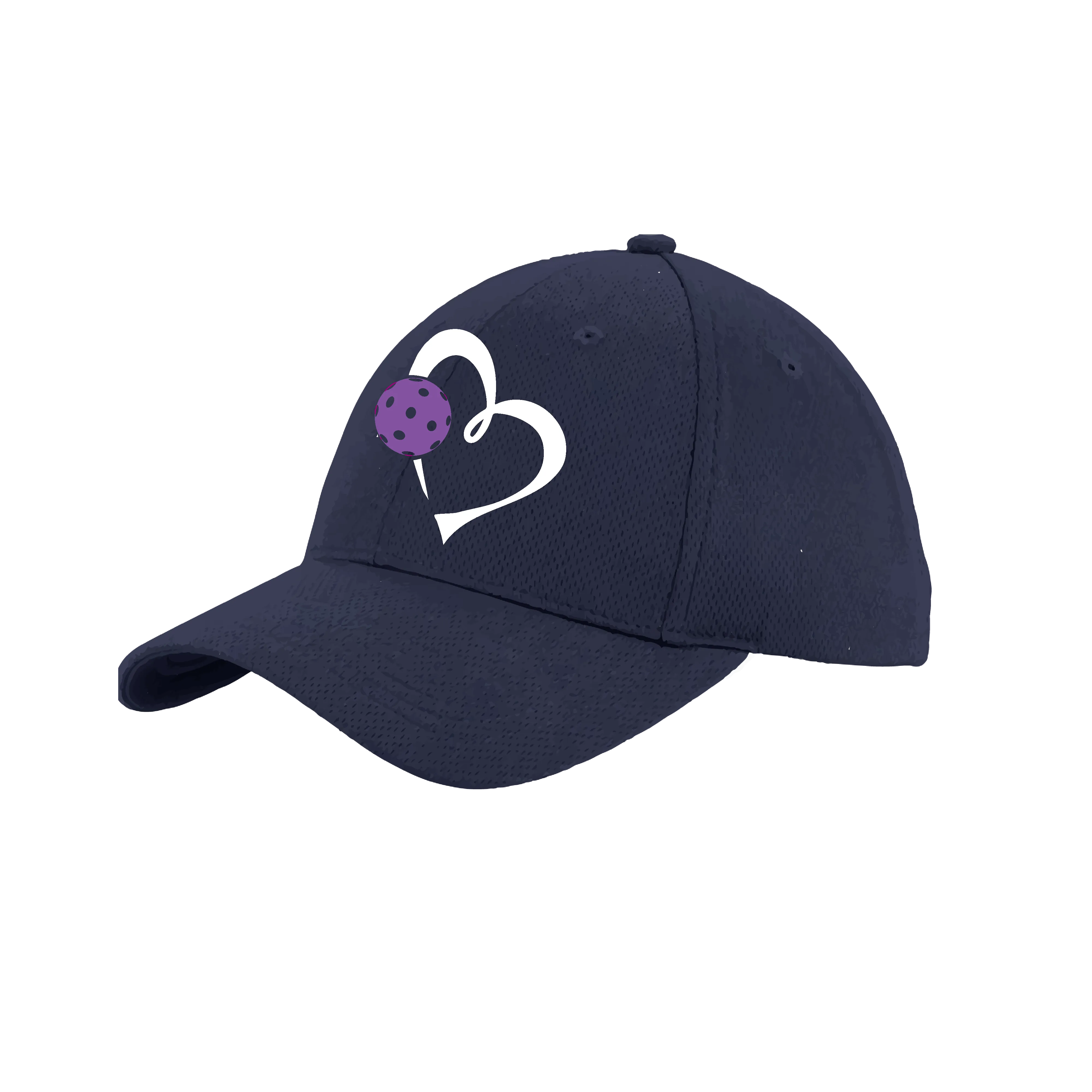 Love Pickleball (Purple) Customizable | Pickleball Hat | Moisture-Wicking 100% Polyester