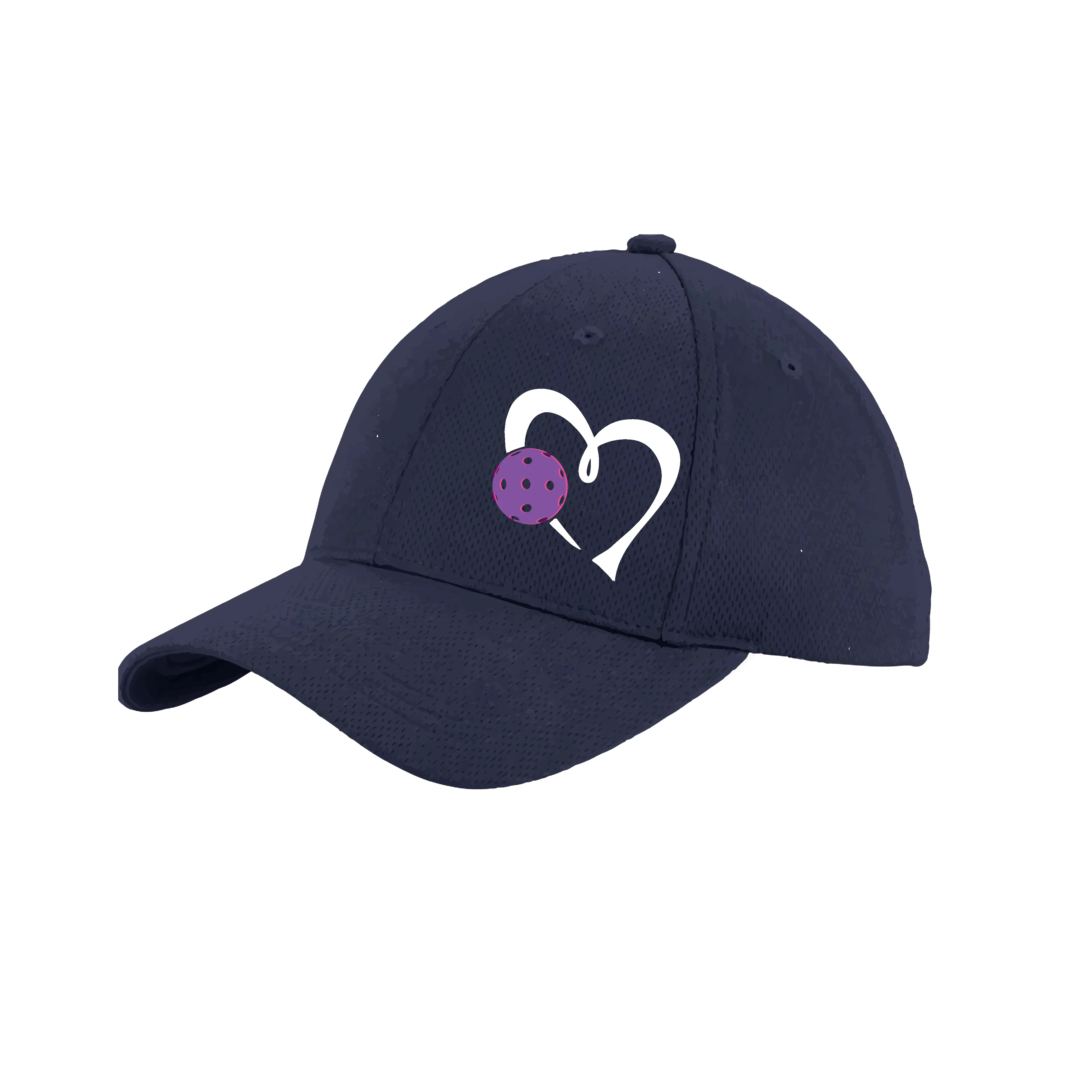 Love Pickleball (Purple) Customizable | Pickleball Hat | Moisture-Wicking 100% Polyester