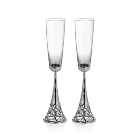 Michael Aram Set of Heart Toasting Flutes