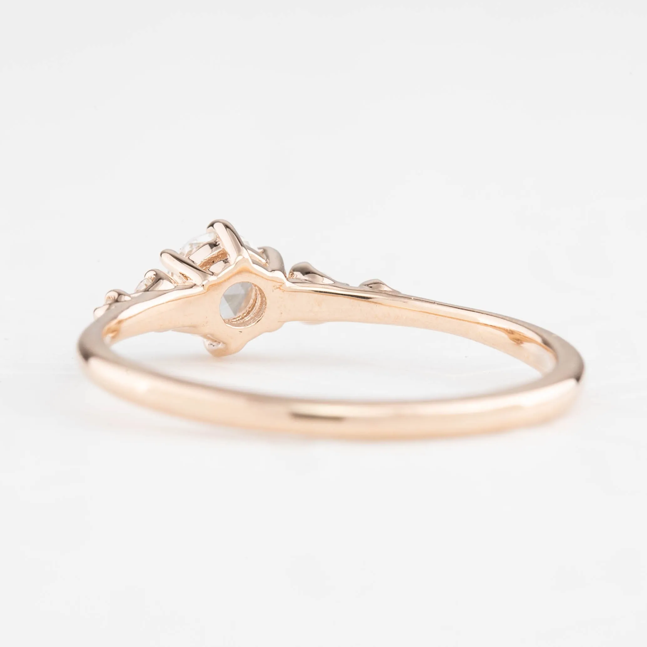 Mila Ring Round Rose Cut Diamond, 14K Gold