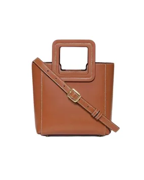 Mini Shirley Leather Bag (Tan)