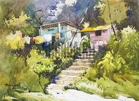 Painting of a Garden House