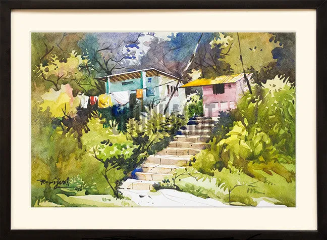 Painting of a Garden House