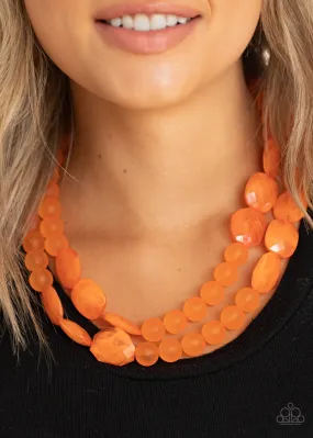 Paparazzi Necklace ~ Arctic Art - Orange