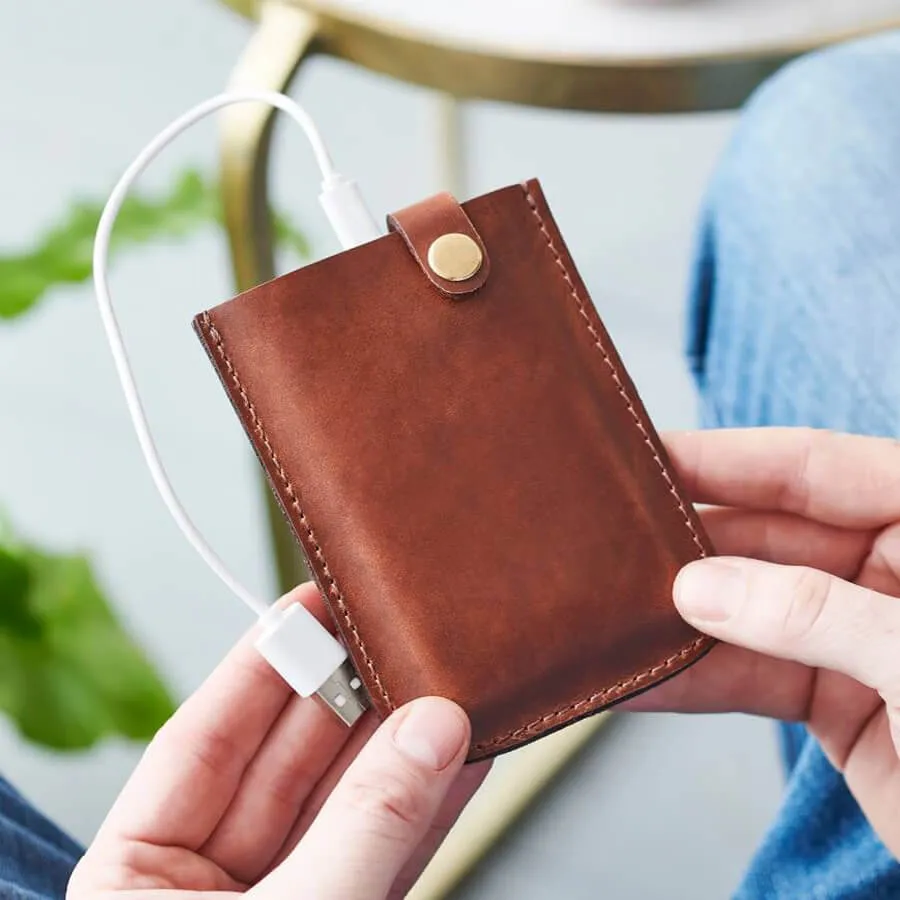 Personalised Leather Power Pack