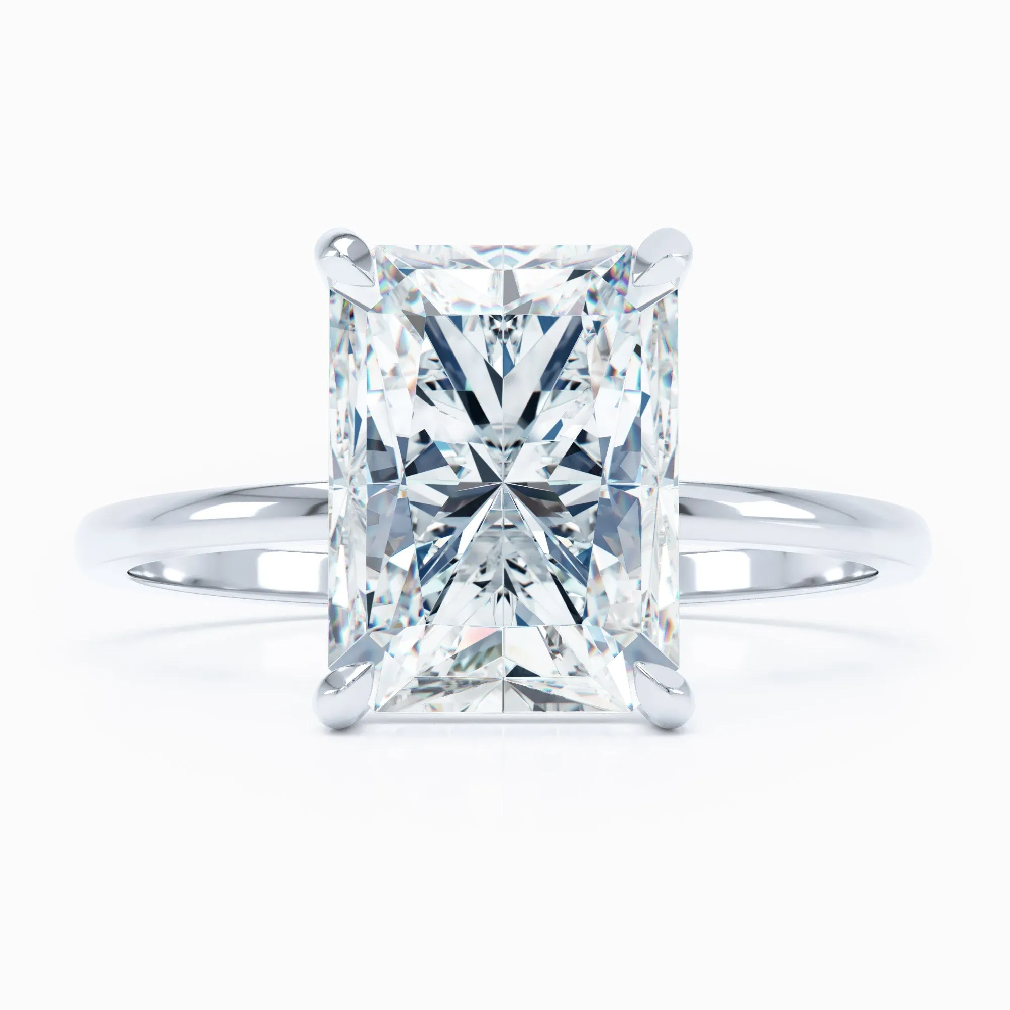 Petite Solitaire - Radiant Engagement Ring