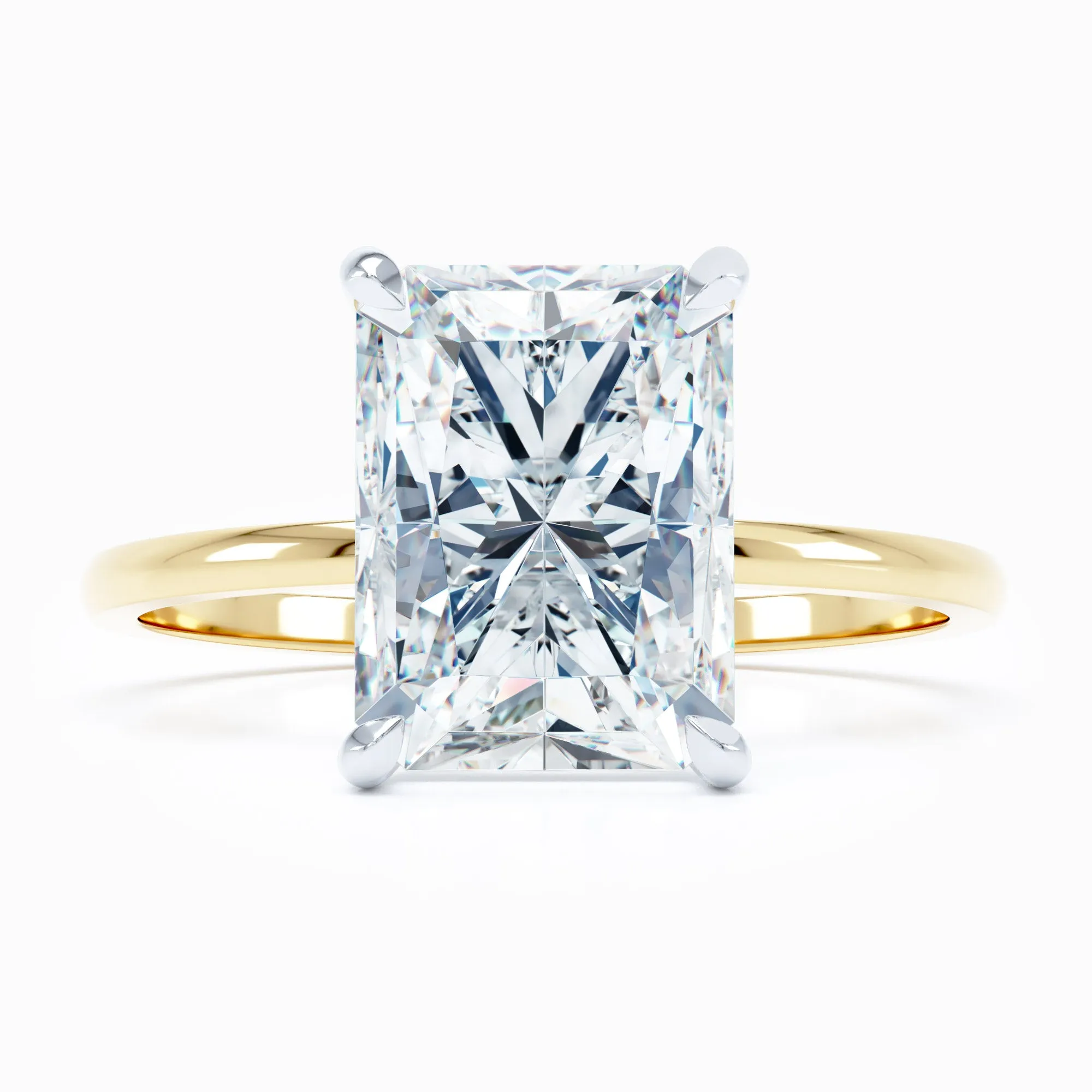 Petite Solitaire - Radiant Engagement Ring