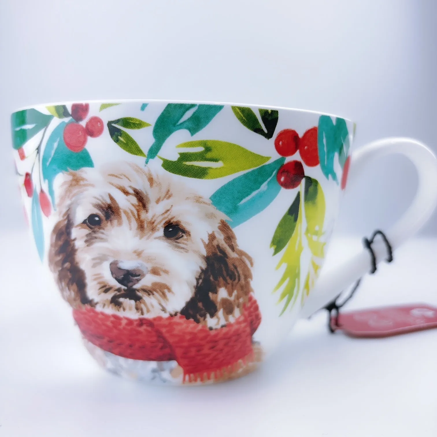 Portobello By Design Maltipoo 'Naughty Until Proven Nice' Bone China XL Coffee Mug Tea Cup 20 oz