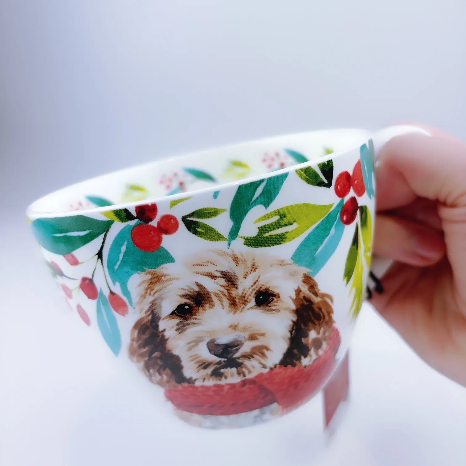 Portobello By Design Maltipoo 'Naughty Until Proven Nice' Bone China XL Coffee Mug Tea Cup 20 oz