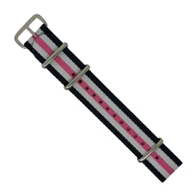 Premium Nato Strap in Regimental Pink