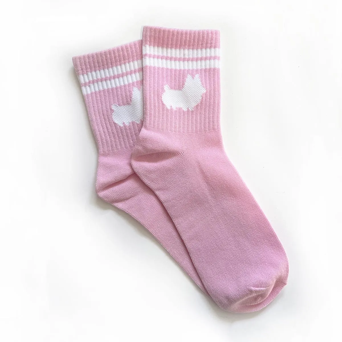 "CEO Pink" Corgi Crew Socks (NEW!)