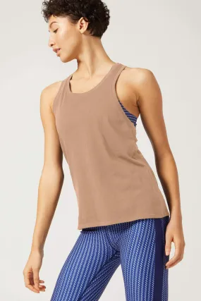 Ray Racerback Tank Camel