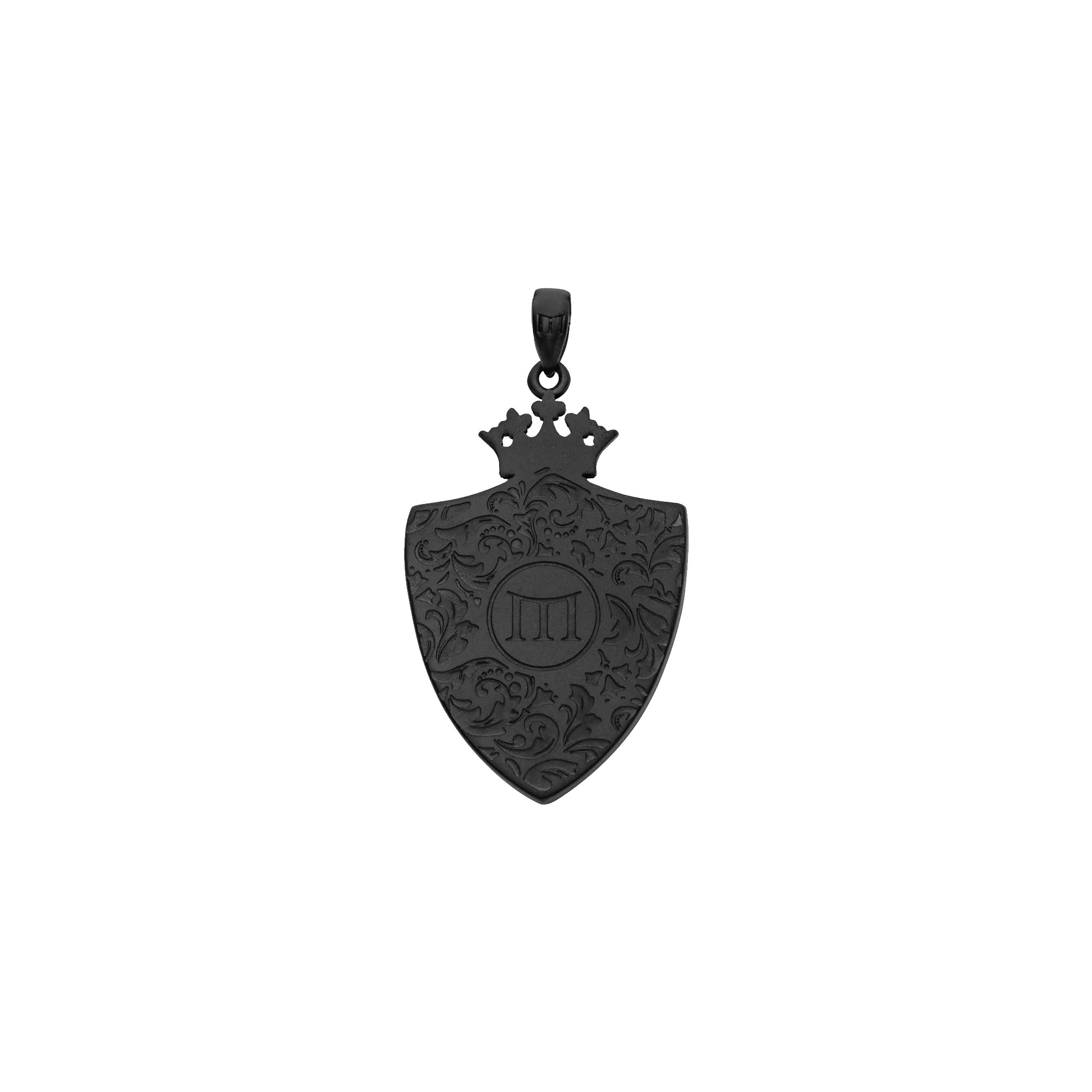 Royal Shield Pendant - Black