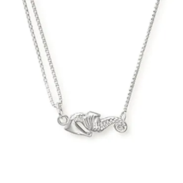 Seahorse Pull Chain Necklace