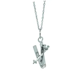 Skis Pendant Charm Necklace