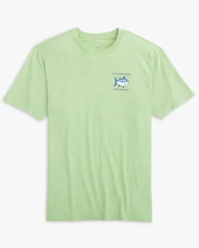 Southern Tide Heathered Original Skipjack T-Shirt - Smoke Green