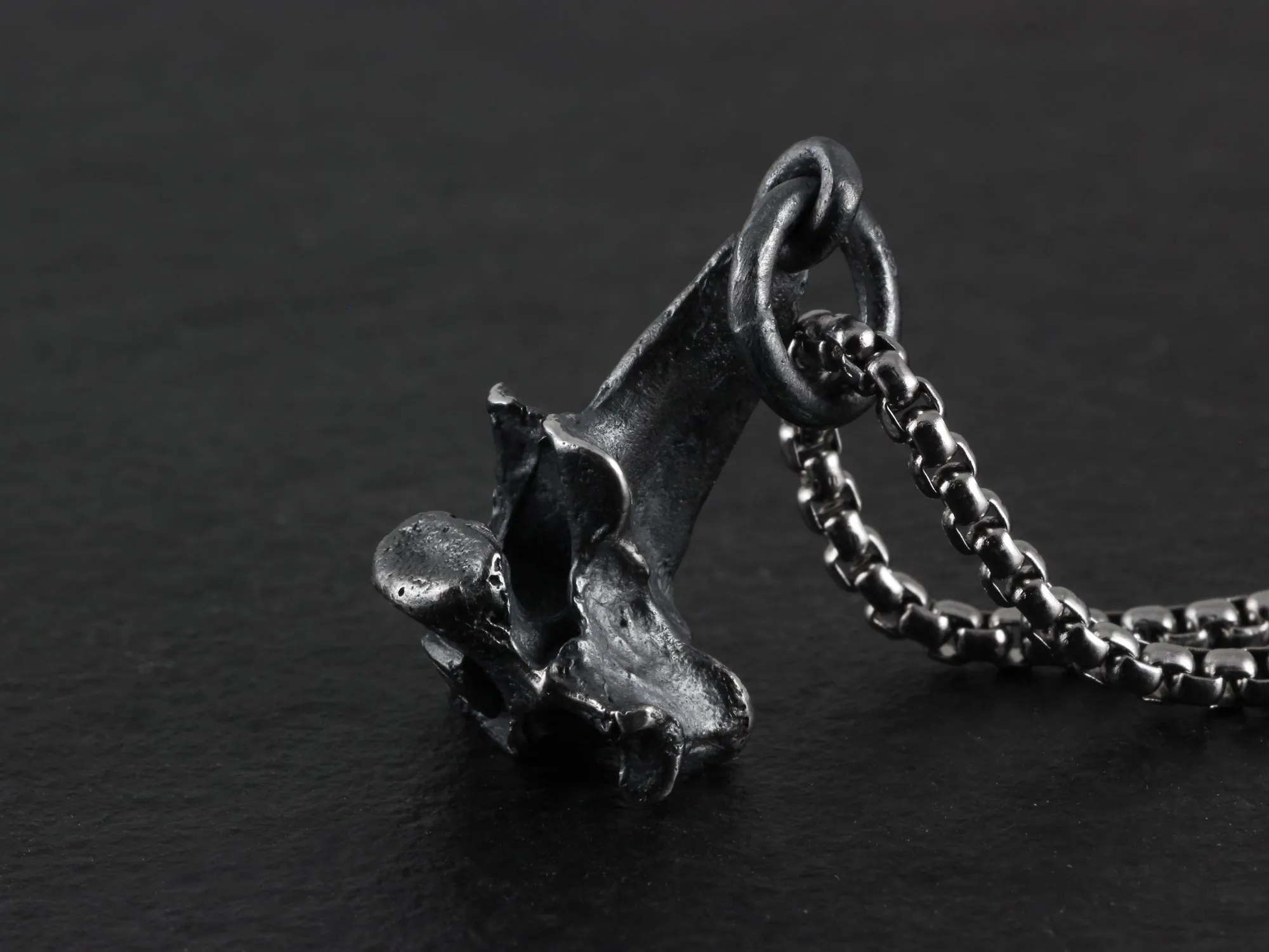 Sterling Silver Squirrel Vertebra Necklace