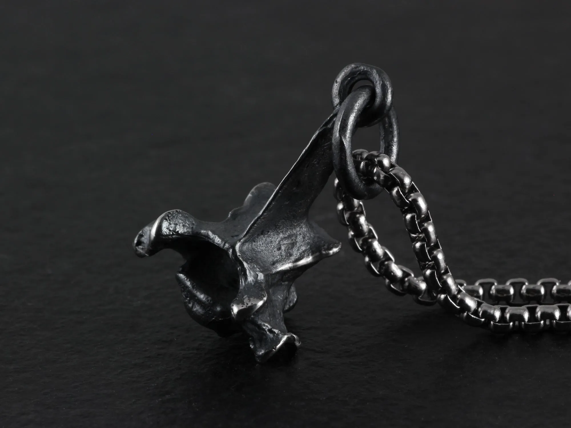 Sterling Silver Squirrel Vertebra Necklace