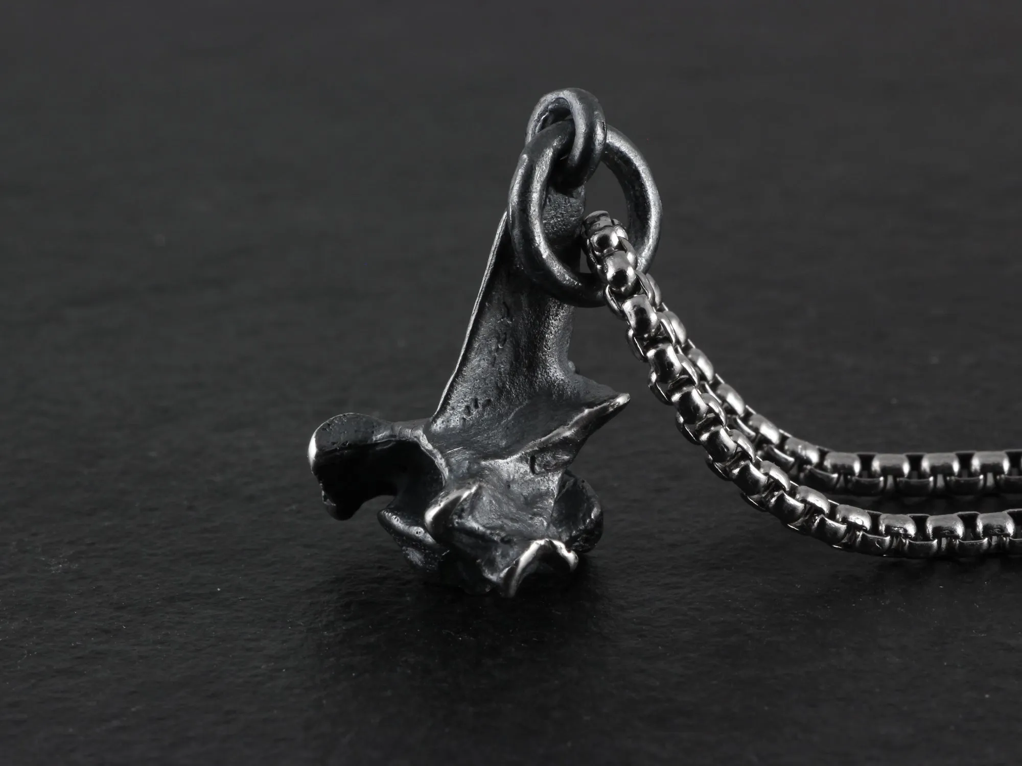 Sterling Silver Squirrel Vertebra Necklace